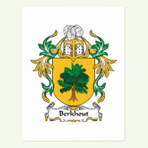 Berkhout Family Crest Postcard