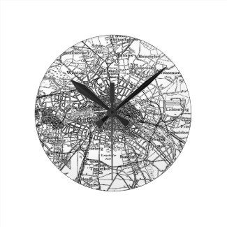 Berlin and Surrounding Areas Map(1911) Round Clocks