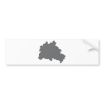 Berlin contour icon bumper stickers