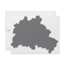 Berlin contour icon invitations