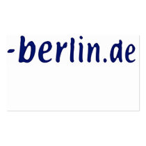 Berlin Domain - berlin.de Business Card Templates
