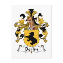 Berlin Family Crest postcards