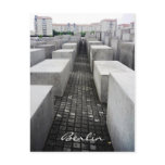 berlin holocaust memorial post card