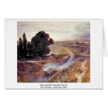 Berlin-Potsdamer Bahn By Menzel Adolph Von Greeting Card