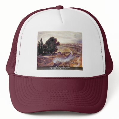 Berlin-Potsdamer Bahn By Menzel Adolph Von Hats by Artcollection