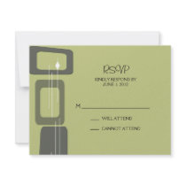 Berlin Response Card:  Lime Custom Invites