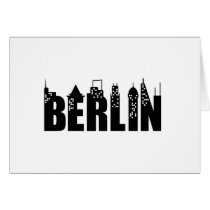 Berlin Skyline Skyscrapers City Greeting Card