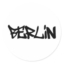 berlin round sticker