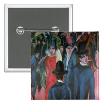 Berlin Street Scene, 1913 Buttons