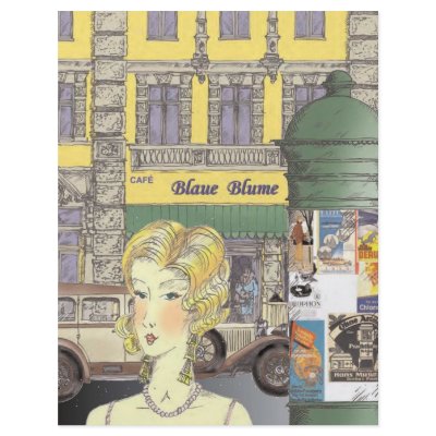 Berlin Street Scene 1920s Full Color Flyer by Annas_Story