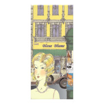 Berlin Street Scene 1920s Personalized Rack Card
