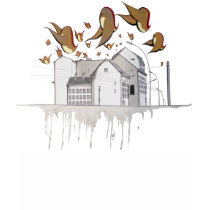Berlin Street Scene & Birds t-shirts by rothenhagen Berlin Street Scene & Birds t-shirts