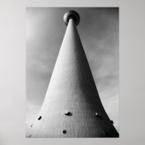 Berlin TV tower black Weis