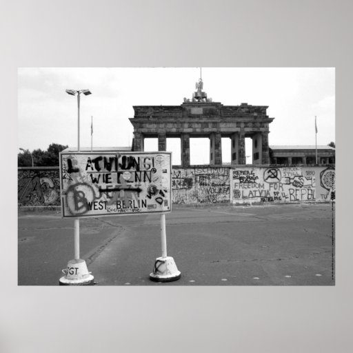Berlin Wall West Germany 1989 Print