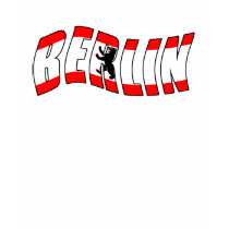 BERLIN with the flag of Berlin Germany t-shirts