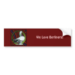 Berliner Pigeon Circle Bumper Sticker