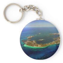 Bermuda Aerial Photograph Keychains