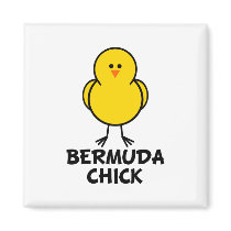 Bermuda Chick magnets