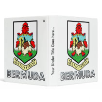 Bermuda Coat of Arms 3 Ring Binders
