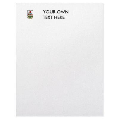 Bermuda Coat of Arms Letterhead Design by flagshirts