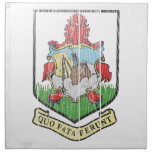 Bermuda Coat Of Arms Printed Napkin
