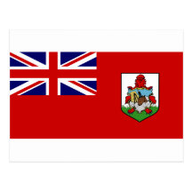 Bermuda Flag BM Postcard