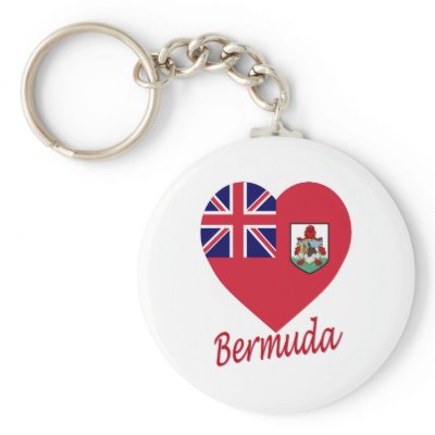 Bermuda Flag Heart Keychain by Vexillophile