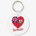Bermuda Flag Heart keychains by Vexillophile Bermuda Flag Heart keychains