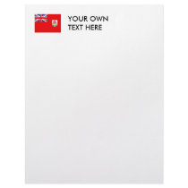 Bermuda Flag Personalized Letterhead