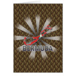 Bermuda Flag Map 2.0 Greeting Card