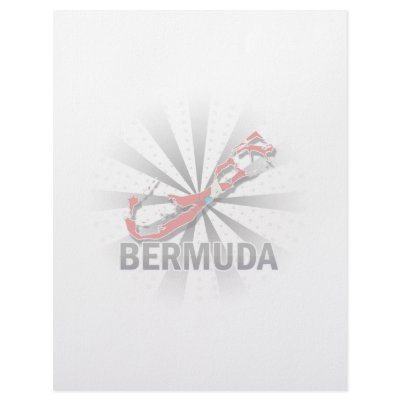 Bermuda Flag Map 2.0 Letterhead Template by representmycountry
