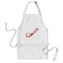 Bermuda flag map aprons