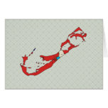 Bermuda Flag Map full size Greeting Card