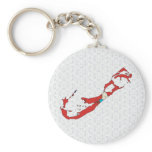 Bermuda Flag Map full size Key Chains
