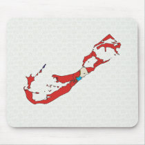Bermuda Flag Map full size Mouse Pad