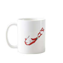 Bermuda flag map mugs