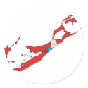 Bermuda flag map stickers