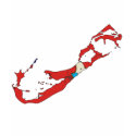 Bermuda flag map t-shirts by FlagStore Bermuda flag map t-shirts