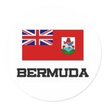 Bermuda Flag Round Sticker