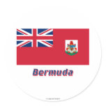 Bermuda Flag with Name Stickers