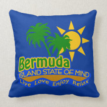 Bermuda Island State of Mind pillow