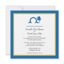 Bermuda Moongate Wedding Destination Custom Invite