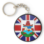 Bermuda quality Flag Circle Keychains