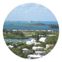 Bermuda Round Stickers