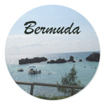 Bermuda Round Sticker