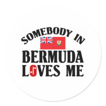 Bermuda Round Sticker