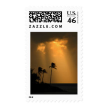 Bermuda sunset postage stamps