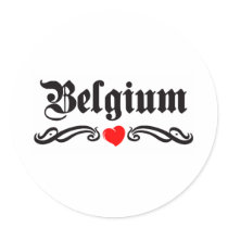 Bermuda Tattoo Style Round Stickers
