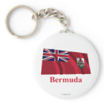 Bermuda Waving Flag with Name Key Chains