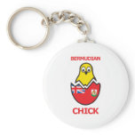 Bermudian Chick Key Chains